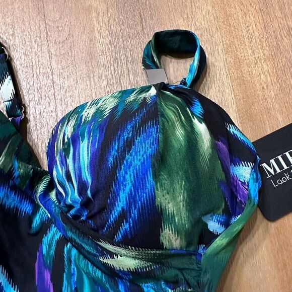 MiracleSuit Siren Underwire Swimsuit Tropical Palms size 12 - Picture 4 of 11